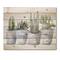 Designart - Cactus and Succulent House Plants V - Botanical Print on Natural Pine Wood